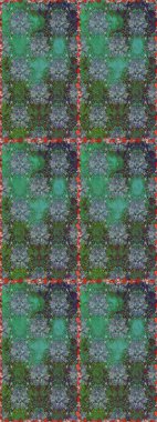 Çiçekli karalama şeklinde Raster çiçek deseni. Yeşil ve mavi renkte çiçekler. Nazikçe, güzel çiçek arkaplanı..