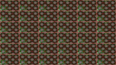 Raster illüstrasyonu. El çizimi çiçekli, soyut, pürüzsüz desen. Gri ve kahverengi renkte çiçekler.