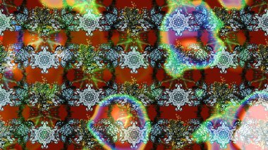 Raster deseni. Küçük çiçekteki sevimli çiçek deseni. Kahverengi ve yeşil renklerde yaz çiçekleri. Raster illüstrasyonu.