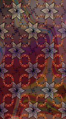 Motley illüstrasyonu. Küçük çiçekte güzel bir desen. Küçük renkli çiçekler. Moda baskıları için zarif bir şablon. Çiçekli bahar çiçekleri.