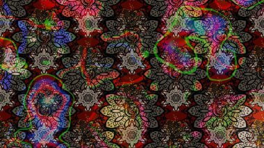 Raster illüstrasyonu. Yumuşak, bahar çiçekleri siyah ve kahverengi renklerde. Çiçekli yumuşak bir eskiz şekli. Raster çiçekleri klasik tarzda resmedilir..