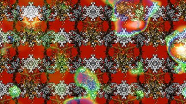 Kahverengi ve kırmızı renkte çiçekler. Düz Çiçek Elementleri Tasarımı. Renkli Yaz Temalı eskiz kalıbı. Çiçekli retro deseni çiz.