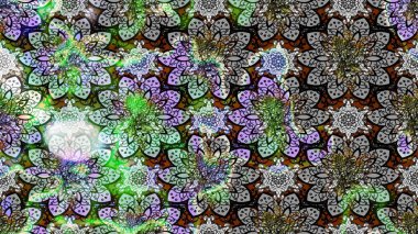 Küçük çiçekte güzel bir çiçek deseni var. Çiçekli çiçek deseni, suluboya. Raster deseni.