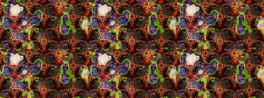 Güzel kumaş deseni. Raster suluboya deseni, narin çiçekler, kahverengi ve siyah çiçekler, tebrik kartı şablonu..