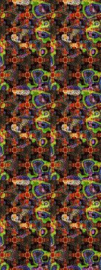 Tomurcukları çiçek olan sevimli bir çiçek deseni. Eskiz geçmişi. Raster. Kumaş, tekstil, duvar kağıdı baskısı için. Raster illüstrasyonu. Antika retro tarzı.