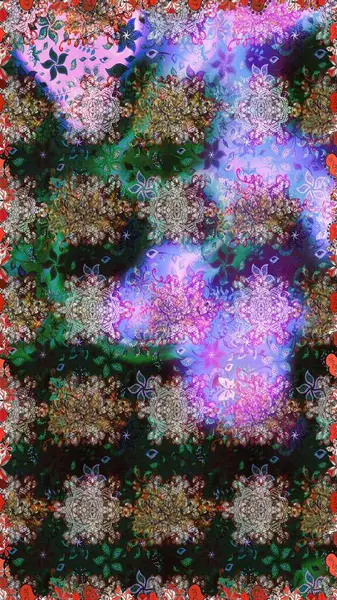 Kullanılabilir Tekstil, tebrik kartı, boyama kitabı, telefon durumda yazdırma için. Etnik Mandala süsleme. Hint çiçek desenli madalyon desen. Raster kına dövme stil.