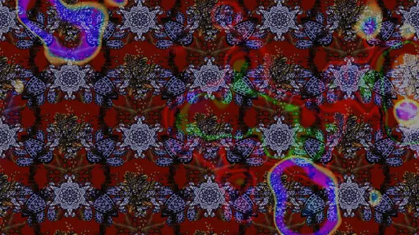 Kahverengi ve kırmızı renkte çiçekler. Yumuşak, bahar çiçekli arka plan. Raster çiçek desenli ve çiçekli..