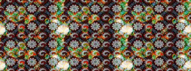 Çiçek desenli eskiz, yaz çiçekleri. Siyah ve nötr renklerde çiçekler. Renkli Bahar Teması eskiz kalıbı. Düz Çiçek Elementleri Tasarımı.