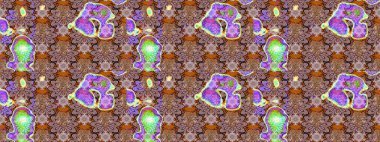 Gömlek, arka plan modelini çiz. Tropik çiçekler. Kahverengi ve nötr renkte çiçekler.