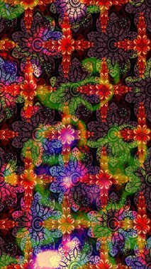 Güzel karalamalı çiçek desenli çizim. Raster illüstrasyonu. Küçük çiçekteki sevimli çiçek deseni. Güzel kumaş deseni.