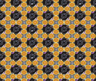 Renkli Bahar Teması eskiz kalıbı. Gri renkli çiçekler. Çiçek desenli çizim. Asya tekstil tarzında. Düz Çiçek Elementleri Tasarımı. Raster illüstrasyonu.