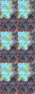 Raster illüstrasyonu. Çiçek. Tarafsız ve mavi renklerde. Kusursuz dekoratif arka plan, çiçek mandala.