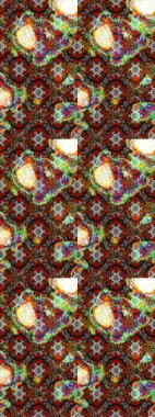 Sevimli çiçek raster deseni. Kahverengi renkli çiçekler. Sketch Colour Spring Theme eskiz kalıbı. Düz Çiçek Elementleri Tasarımı.