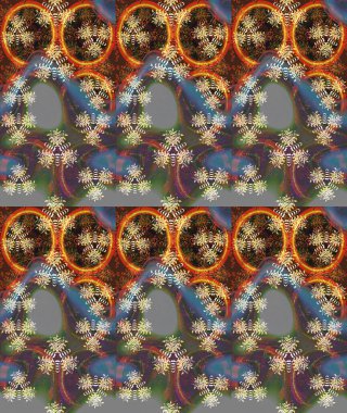 Çiçekli yumuşak bir eskiz şekli. Kahverengi renklerde bahar çiçekleri. Raster illüstrasyonu. Raster çiçekleri klasik tarzda resmedilir..