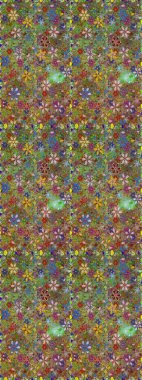 Kusursuz. Küçük çiçekteki sevimli çiçek deseni. Raster illüstrasyonu.