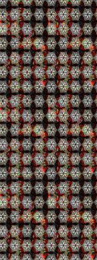 Renkli Bahar Teması eskiz kalıbı. Düz Çiçek Elementleri Tasarımı. Raster illüstrasyonundaki çiçek desenli çizim. Süslü kumaş deseni.