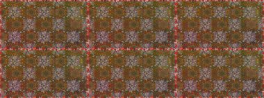 Hediye ambalaj kağıdı, tebrik kartları, posterler ve pankart tasarımı. Raster düz çiçek çizim deseni. Kahverengi renkte çiçekler.