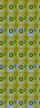 Raster düz çiçek çizim deseni. Yeşil renkli çiçekler. Tasarım hediye paketi, tebrik kartları, posterler ve afiş tasarımı.