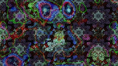 Düz Çiçek Elementleri Tasarımı. Renkli Bahar Teması eskiz kalıbı. Siyah renkli çiçekler. Güzel çiçek deseni..