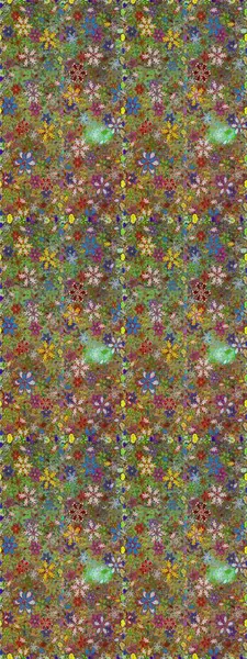 Kusursuz. Küçük çiçekteki sevimli çiçek deseni. Raster illüstrasyonu.