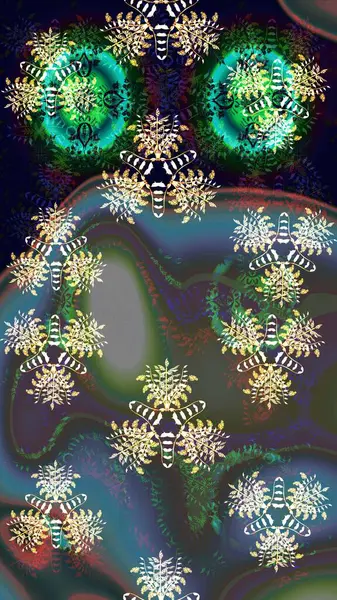 Yeşil renkler üzerine çiçek desenli çizimler, el yapımı papatyalar, papatyalar. Tekrarlayan çiçek arkaplanı, zarif yeşil çiçek duvar kağıdı.