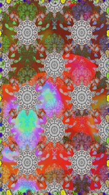 Tekstil ve kapak tasarımı için mükemmel. Gri ve kahverengi renkli çiçekler. El çizimi dikişsiz sonbahar çiçekleri deseni. Doodle tarzı. Renkli gri ve kahverengi pürüzsüz desen.