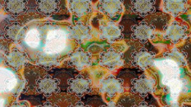 Gri ve kahverengi renkli çiçekler. Tropik çiçek desenleri. Raster illüstrasyonu.