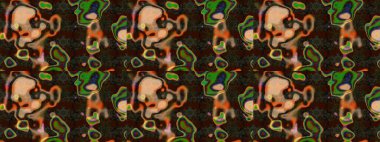 Çiçekli karalama şeklinde Raster çiçek deseni. Yumuşak, yaz çiçekli arka plan. Kahverengi ve gri renkte çiçekler.