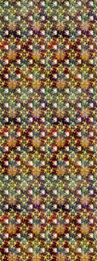 Renkli Bahar Teması eskiz kalıbı. Süslü kumaş deseni. Düz Çiçek Elementleri Tasarımı. Raster illüstrasyonunda çiçek deseni çizimi.