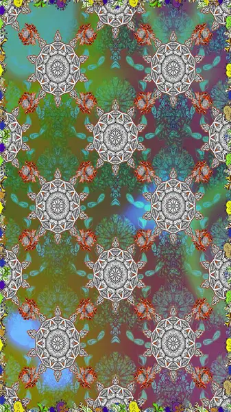 Zarif, parlak ve pürüzsüz yeşil ve gri çiçek desenli tasarım. Sabıka baskıları, bebek kıyafetleri, duvar kâğıtları, paket kutuları vb..