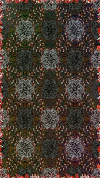 Renkli gri ve kahverengi desenli. Doodle tarzı. El çizimi dikişsiz sonbahar çiçekleri deseni. Tekstil ve kapak tasarımı için mükemmel. Gri ve kahverengi renkte çiçekler.