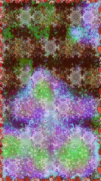 Raster illüstrasyon. Kusursuz desen. Ultramoda kumaş deseni. Organik motif arka plan.