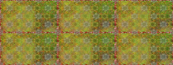 Çiçekli el, pürüzsüz desen çizmiş. Modern gelişim yeşil ve kahverengi raster arka plan duvar kağıdı resimleme klasik çizgili iz sürme desenli çiçekler, çiçekli süsler.