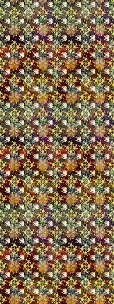 Renkli Bahar Teması eskiz kalıbı. Süslü kumaş deseni. Düz Çiçek Elementleri Tasarımı. Raster illüstrasyonunda çiçek deseni çizimi.