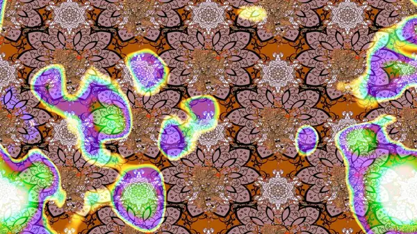 Renkli Bahar Teması eskiz kalıbı. Düz Çiçek Elementleri Tasarımı. Raster güzel kumaş deseni çiziyor. Çiçek deseni.