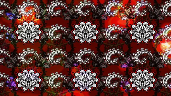 Kırmızı ve siyah renkli çiçekler suluboya stilinde. Kırmızı ve siyah renkte çiçekler olan çiçek deseni çiz.