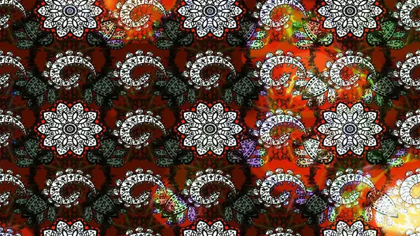 Çiçekli çiçek deseni, suluboya. Raster deseni. Küçük çiçekte güzel bir çiçek deseni..