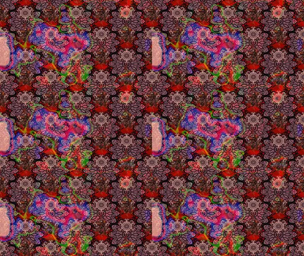 Kabile sanatı boho baskısı, klasik çiçek arkaplanı. Arkaplan dokusu, duvar kağıdı, pembe renkli çiçek teması. Soyut etnik raster çizim kalıbı.