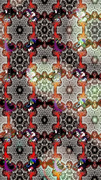 Siyah ve nötr renklerde çiçekler. Raster illüstrasyonunda çiçek deseni çizimi.