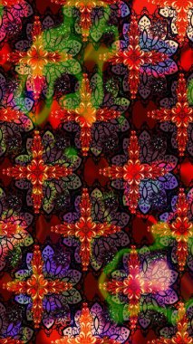 Modern stil dokusu. Çiçek desenli raster, siyah ve kahverengi çizgi grafik deseni soyut raster arkaplan.