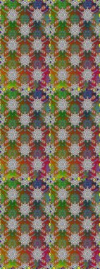 Soyut etnik raster kusursuz desen. Arkaplan dokusu, duvar kağıdı kahverengi ve gri renkli çiçek teması. Kabile sanatı boho baskısı, klasik çiçek arkaplanı.