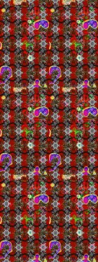 Renkli Bahar Teması eskiz kalıbı. Düz Çiçek Elementleri Tasarımı. Asya tekstil tarzında. Çiçek desenli çizim. Raster illüstrasyonu. Güzel kumaş deseni.