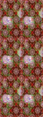 Güzel kumaş deseni. Küçük çiçekteki sevimli çiçek deseni. Raster illüstrasyonu. Güzel karalama çiçekleri olan kusursuz çiçek deseni..