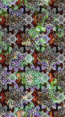 Küçük gri çiçeklerle oldukça eski bir besin torbası deseni. Tekstil, kumaş, kapaklar, duvar kağıtları, baskı, paket, koleksiyon defteri, örgü, dekupaj için çiçek arkaplanı..