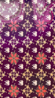 Moda baskıları için zarif bir şablon. Motley illüstrasyonu. Küçük renkli çiçekler. Küçük çiçekte güzel bir desen. Çiçekli bahar çiçekleri.