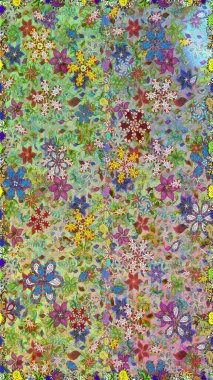 Raster Henna tarzı. Kusursuz süs izi. Etnik Mandala havlusu. Sınır Kızılderili çiçekli paisley patten. Tebrik kartı arkaplanı, boyama kitabı, arkaplan, tekstil için kullanılabilir.