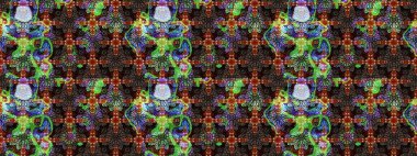 Küçük çiçekte güzel bir çiçek deseni var. Raster deseni. Çiçekli çiçek deseni, suluboya..