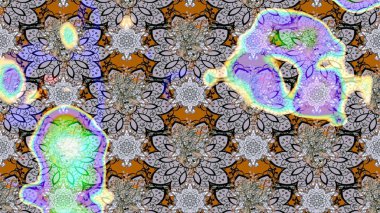 Gri ve nötr renklerde güzel bir tekstil. Suluboya çiçekli çiçek deseni. Raster illüstrasyonu.