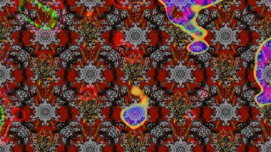 Küçük çiçekte güzel bir desen. Motley illüstrasyonu. Çiçekli yaz çiçekleri. Küçük renkli çiçekler. Robot resim. Moda baskıları için zarif bir şablon.