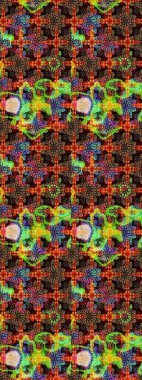 Tekstil için figür. Yapraklı çizim şekli. Şirin, zarif çiçekler Raster illüstrasyonu. Davetiye ve kartpostal tasarımı için dekoratif çiçek unsurları. Poster veya kapak için arkaplan.